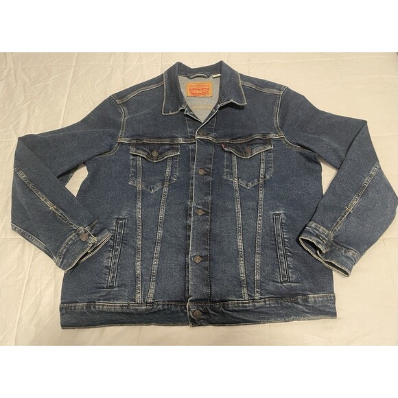 Levi's Other - Levi's Strauss Denim Trucker Jean Jacket Men's Size XL WPL423 CA00342 Dark Wash
